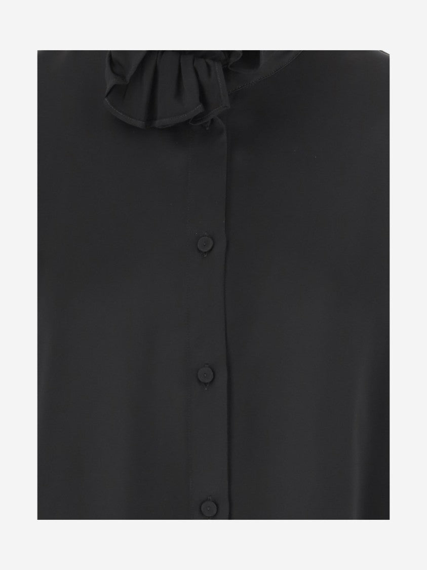 Jil Sander Viscose Ruffle Shirt
