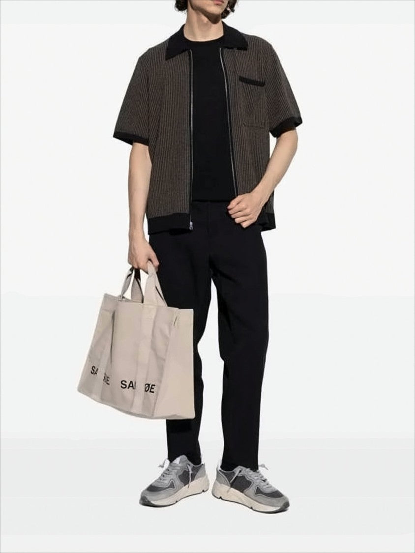 Golden Goose Suede And Mesh Sneakers With Beige Rubber Sole