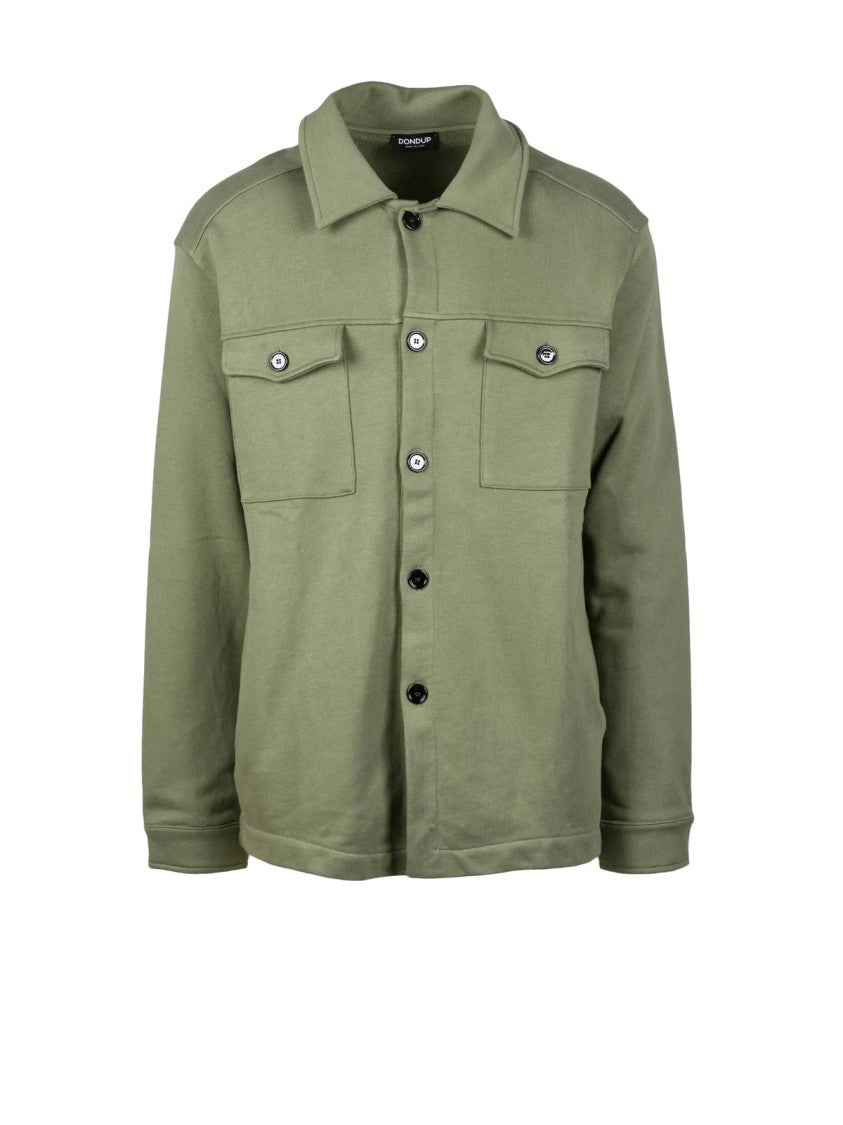 Dondup Green Classic Cotton Regular Fit Shirt