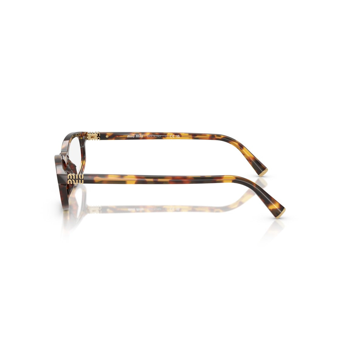 Miu Miu 0Mu A06s Rectangular Tortoiseshell Sunglasses