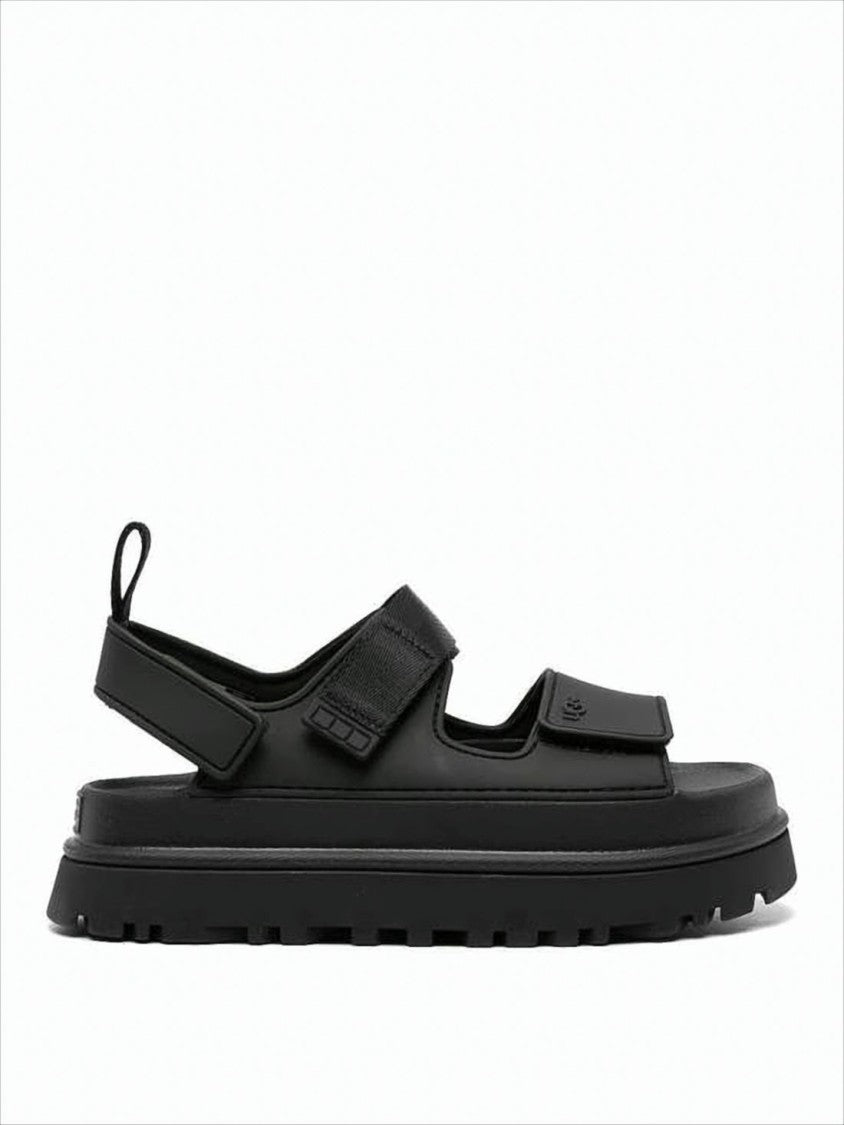 Ugg Contemporary Black Sandals With Sole