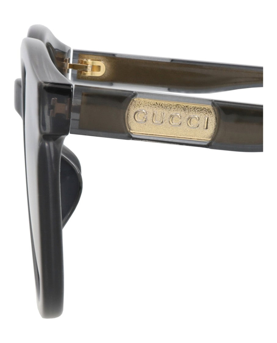 Gucci Round-Frame Injection Sunglasses