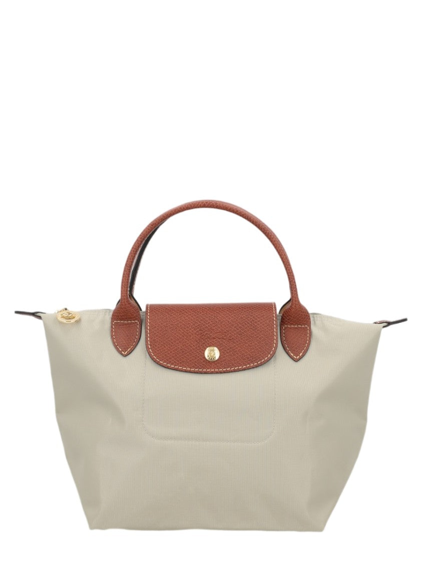 Longchamp Small Structured Handbag In Glossy Polyamide