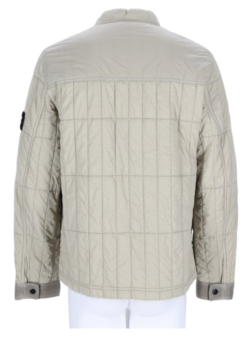 Stone Island Beige Quilted Sports Jacket