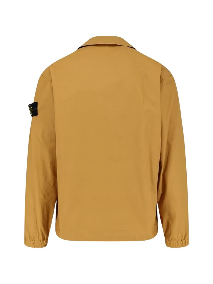 Stone Island Mustard Yellow Classic Collar Shirt