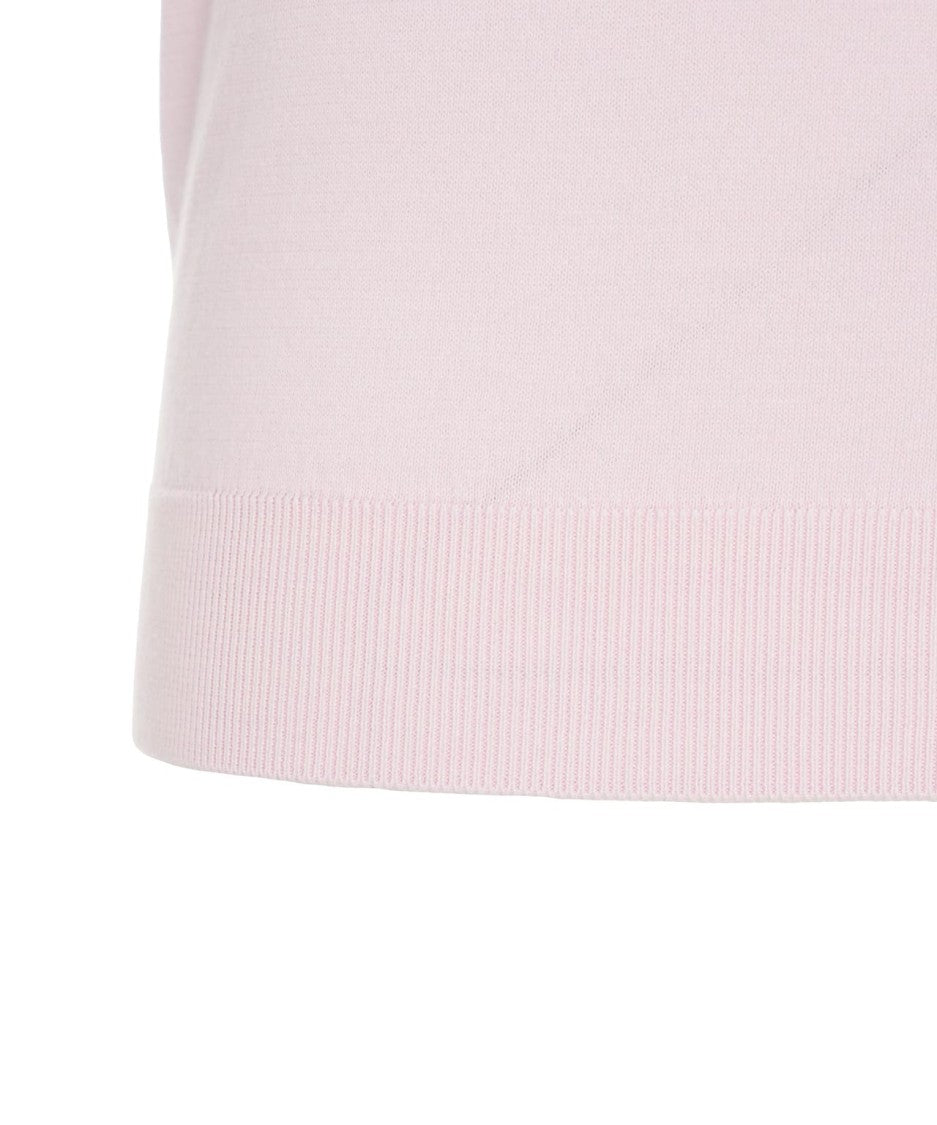 Gender Ribbed Knit T-Shirt With Modern Silhouette