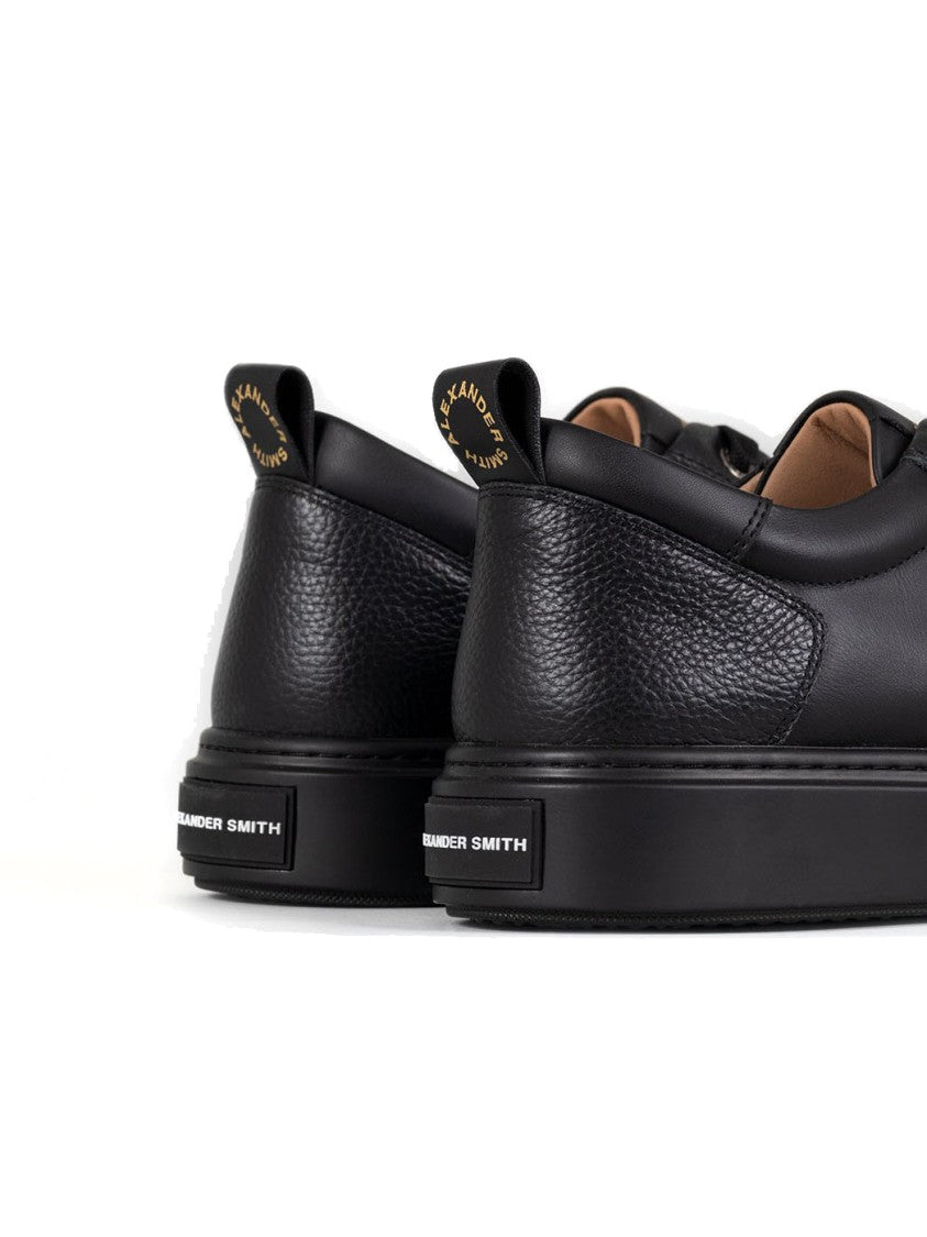 Alexander Smith Black Trainers With Smooth Leather