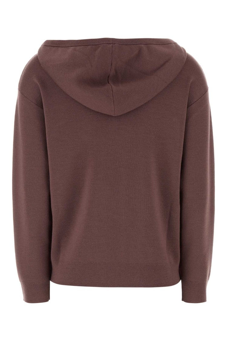 Max Mara Plum Wool Sfinge Sweatshirt