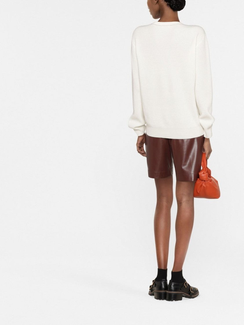 Brunello Cucinelli Cashmere English Rib Sweater With Monili