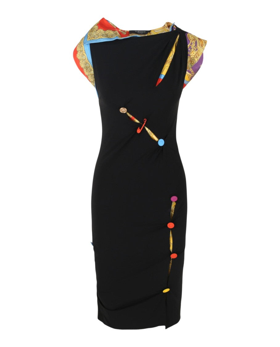 Versace Cut-Out Midi Dress