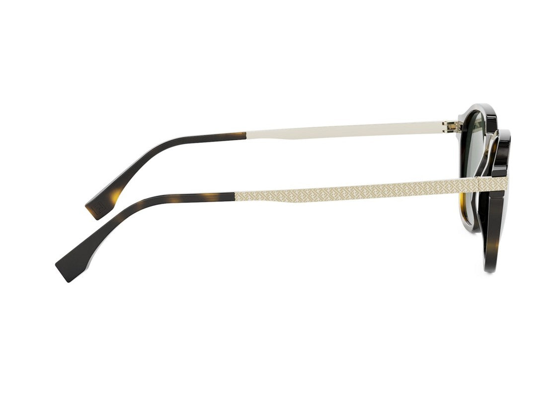 Fendi Fe40166i Bold Tortoiseshell Square Sunglasses