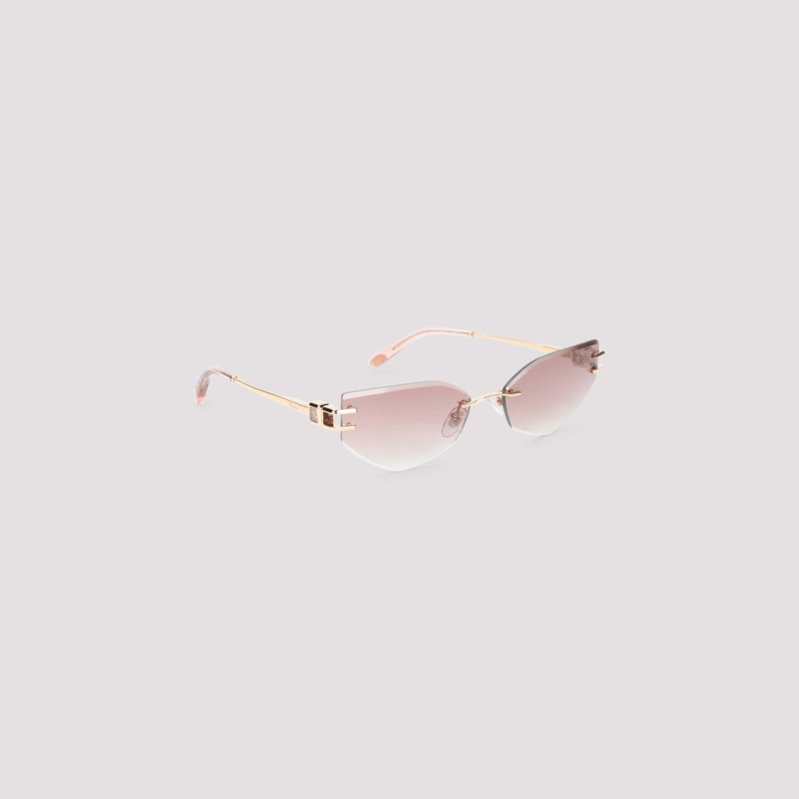 Chopard Rimless Sunglasses With Gradient Lenses