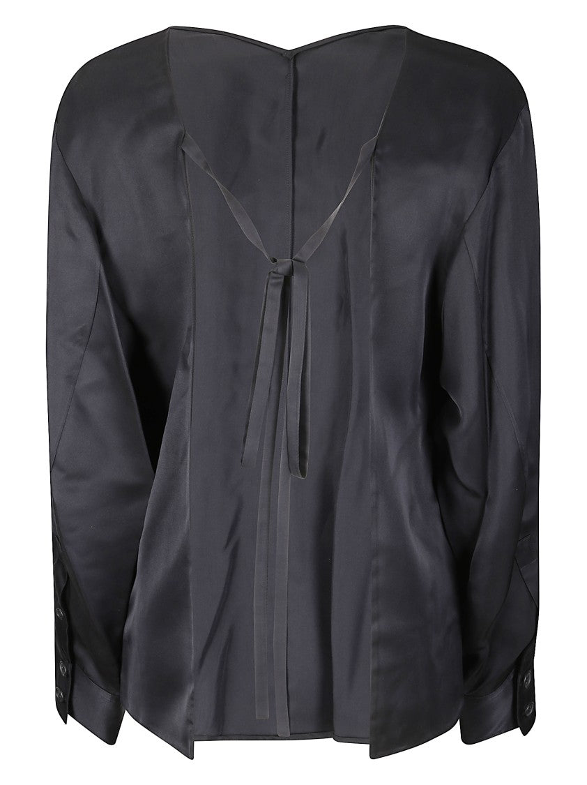 Khaite Satin Top With Open Back