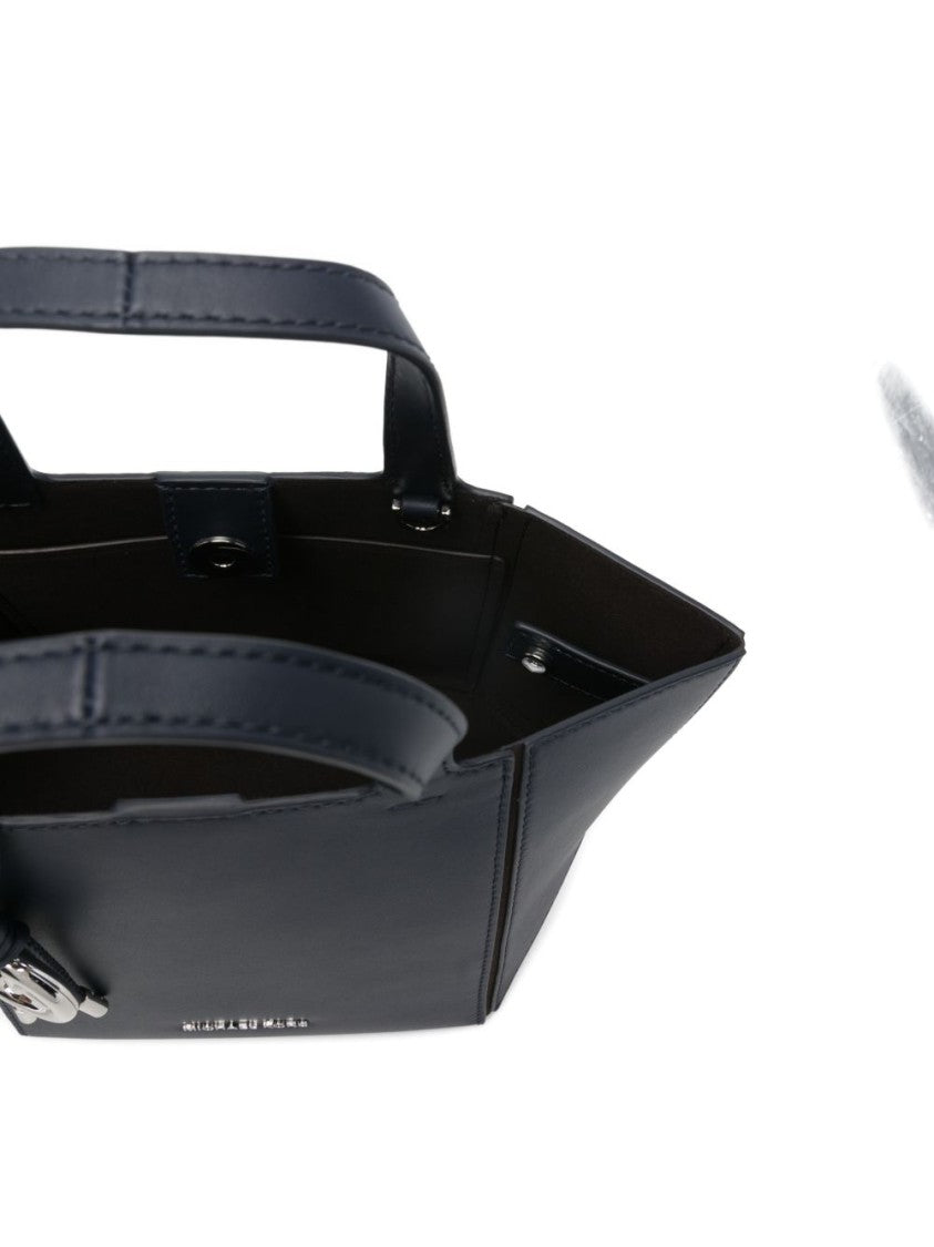 Michael Kors Trapezoidal Structured Handbag In Calf Leather