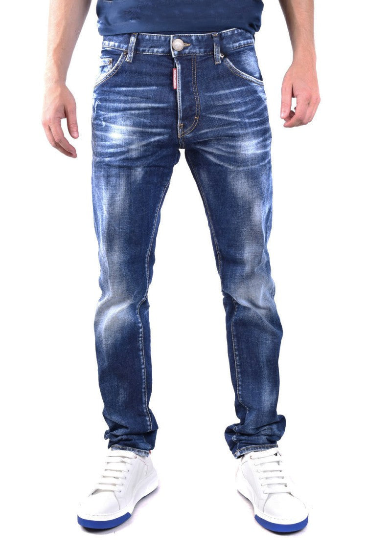 Dsquared2 Blue Cotton Jeans