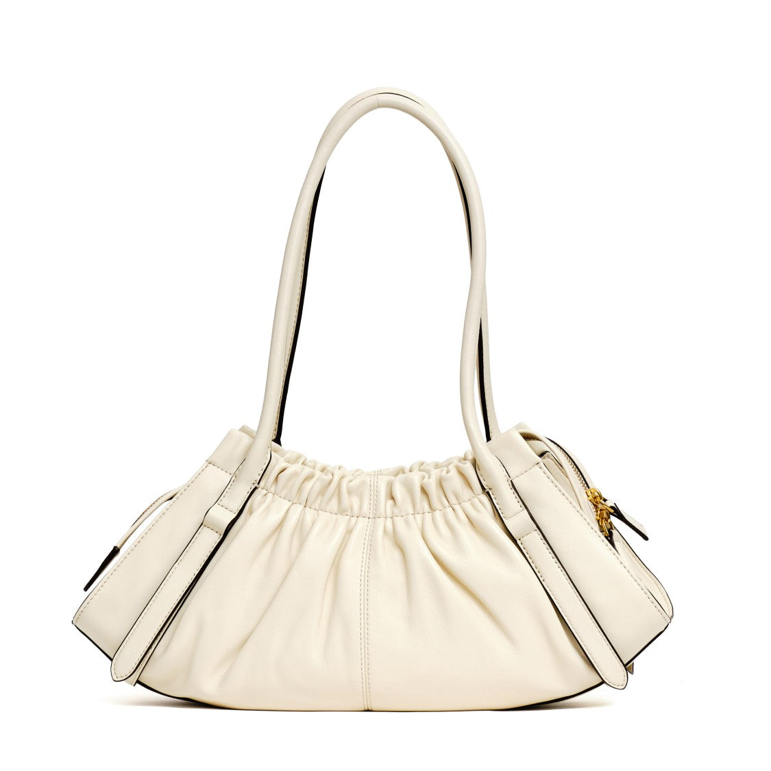 Marc Jacobs Structured Nappa Leather Satchel With Dual Top Zippers