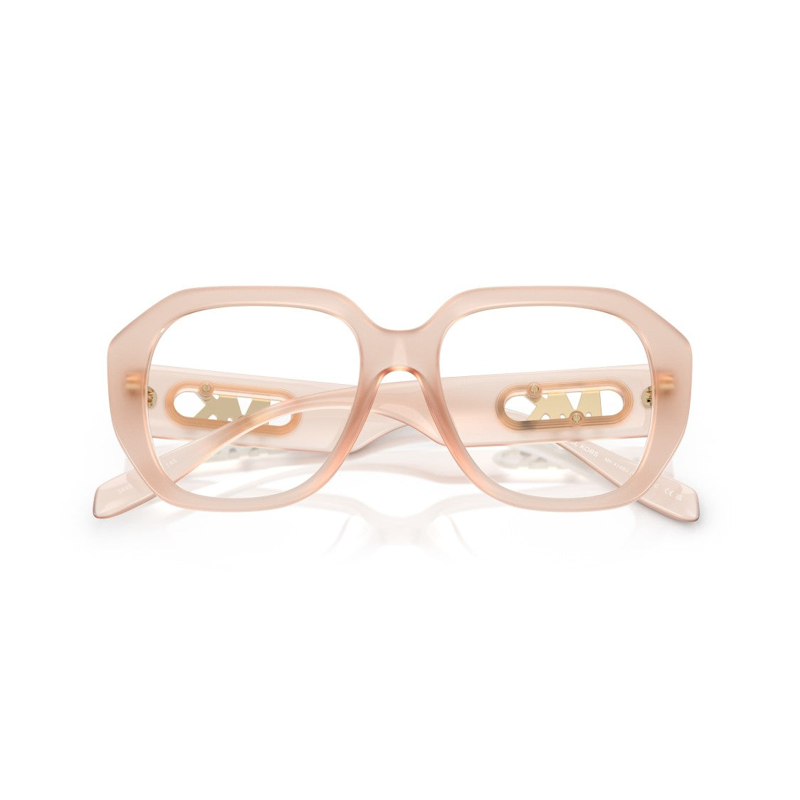 Michael Kors 0Mk4148u Oversized Square Frames With Translucent Blush Finish