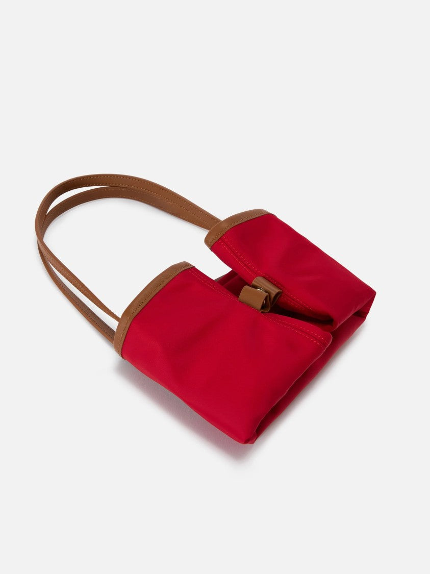 Mc2 Saint Barth Compact Nylon Shoulder Bag With Adjustable Handles