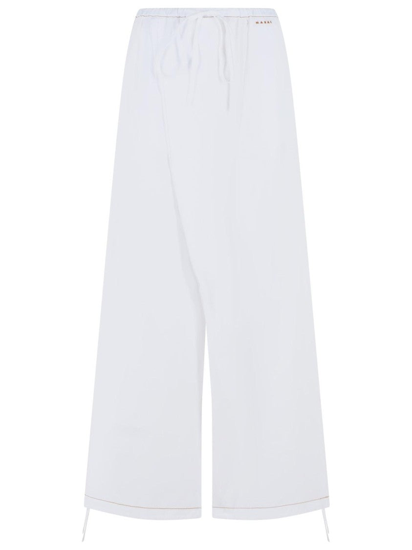 Marni White Cotton Pants