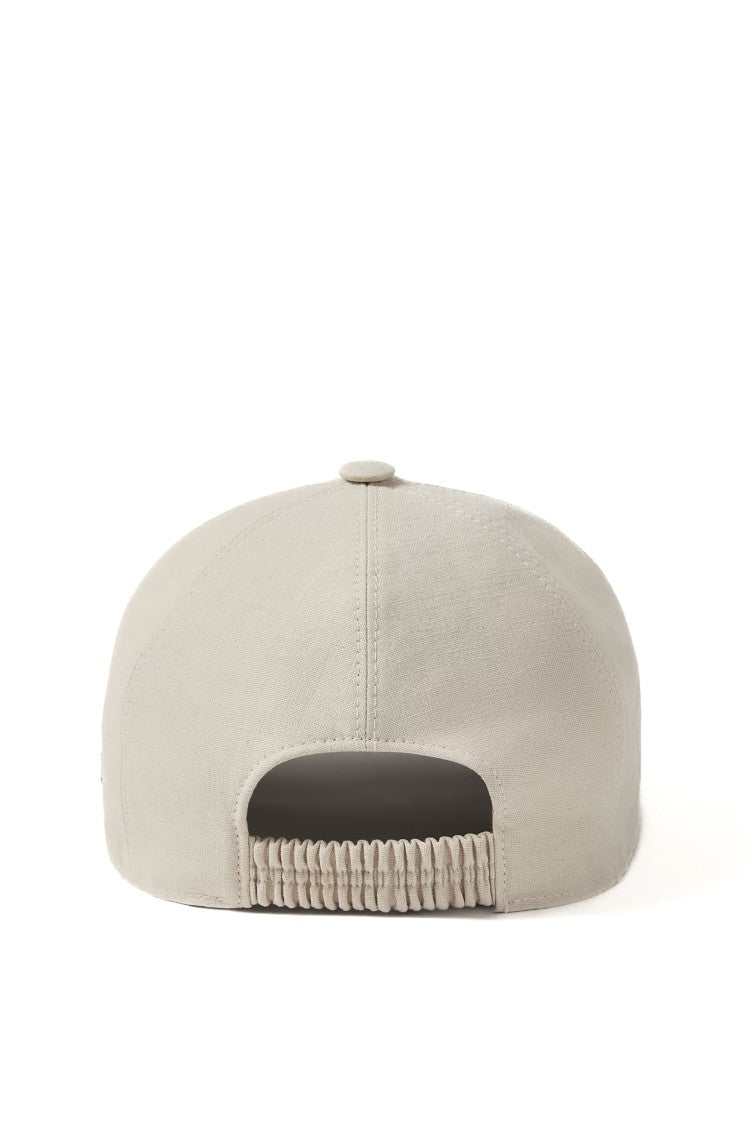 Zegna Ivory Oasi Lino Baseball Hat
