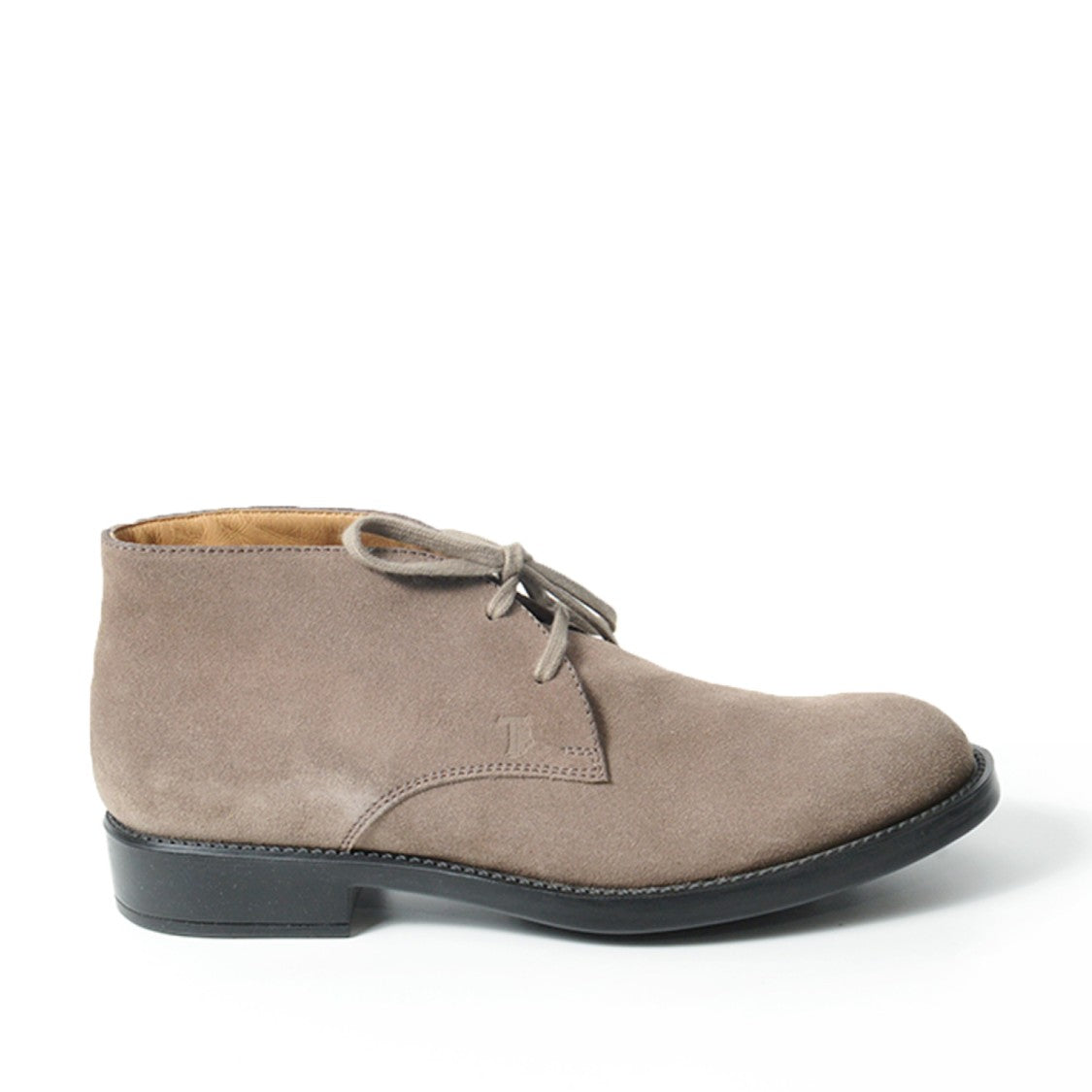 Tod's Taupe Suede Leather Ankle Boots