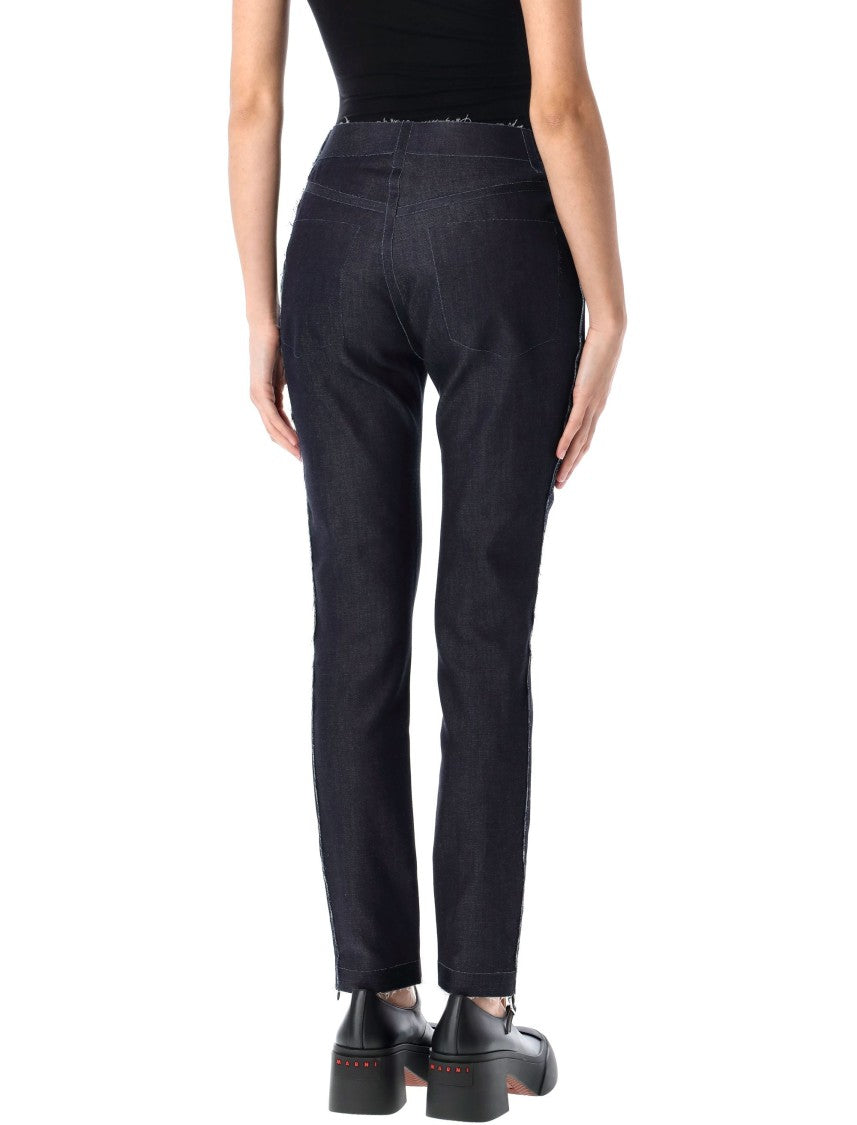 Marni High-Waisted Indigo Slim Fit Denim Pants
