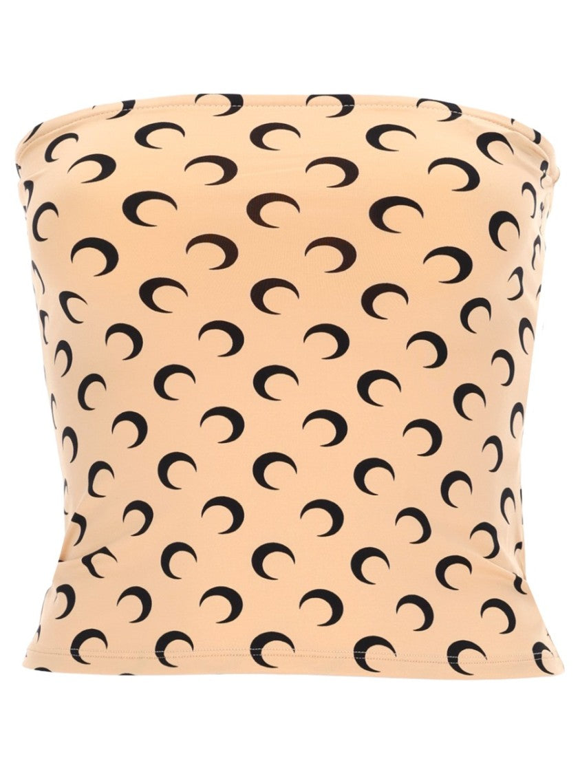 Marine Serre Moon Fitted Crescent Pattern Bushier Top