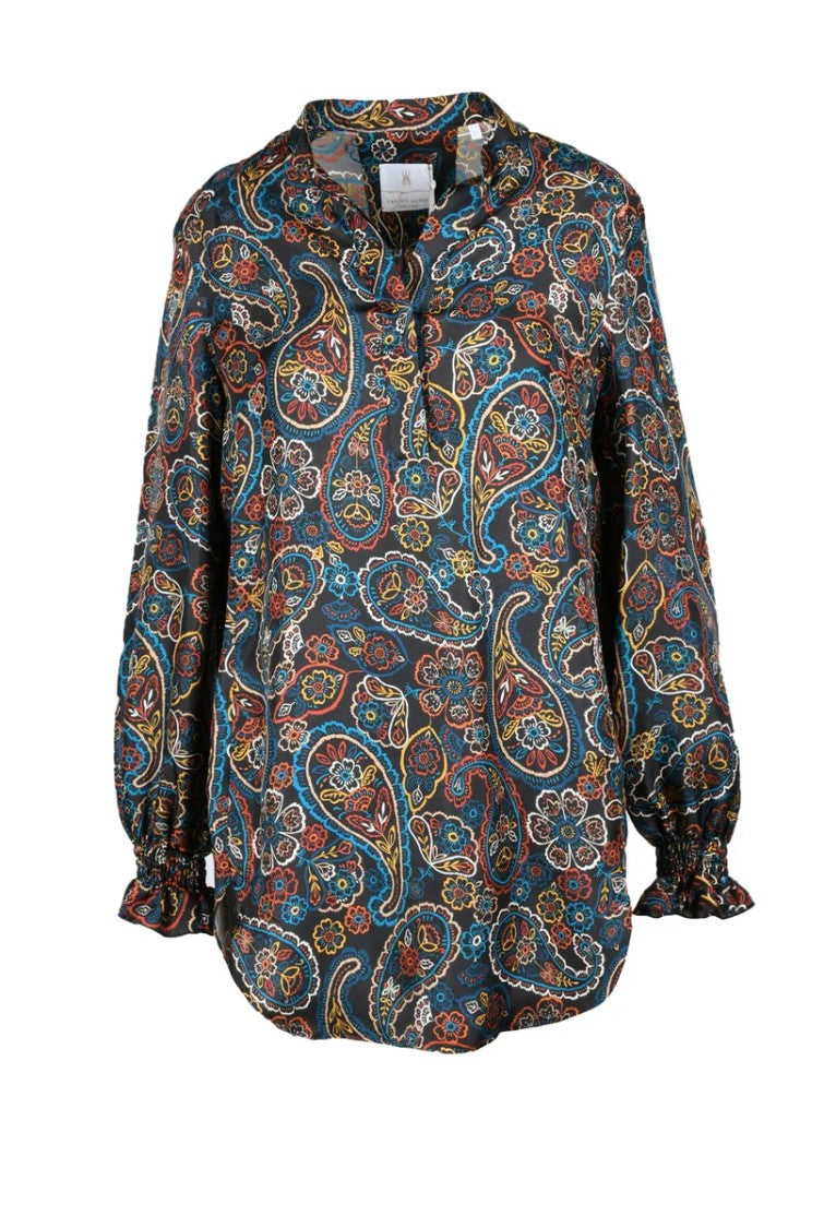 Trame Auree Silk Shirt - Black