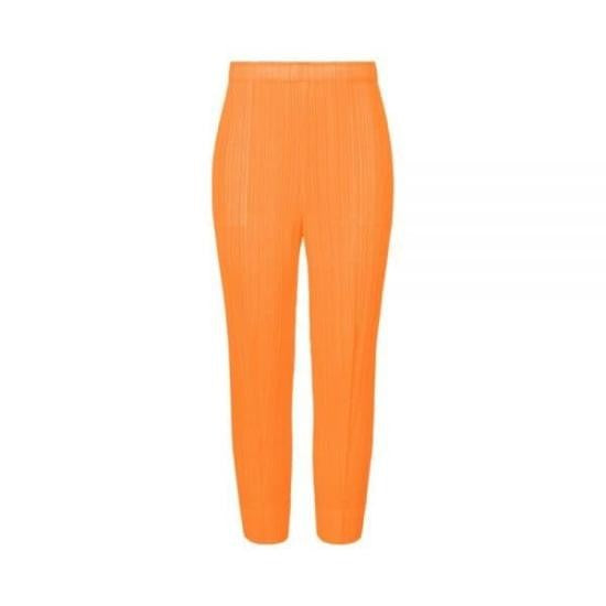 Pleats Please High-Waisted Pleated Pants With Slim Tapered Leg
