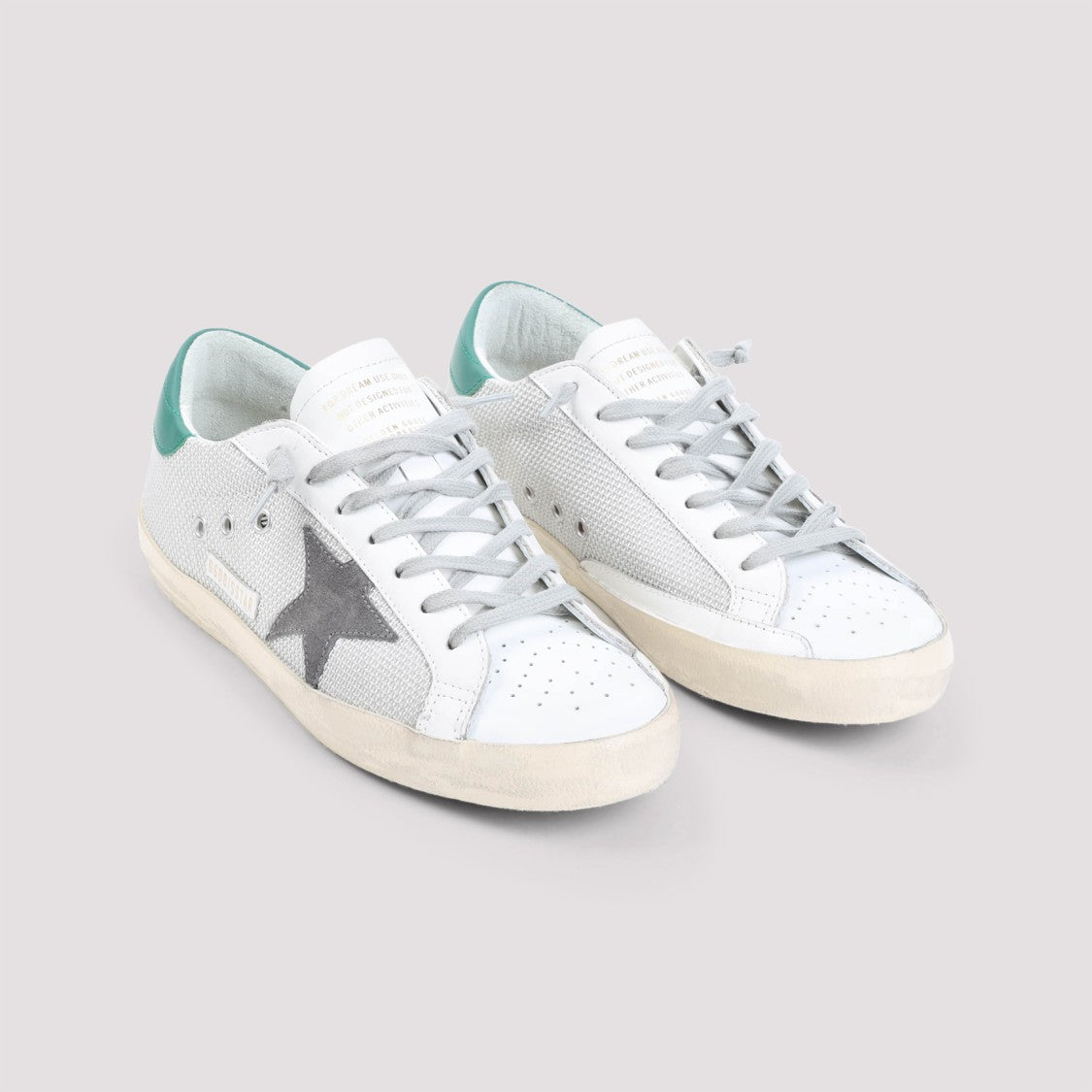 Golden Goose White Leather Golden Goose Superstar Sneakers