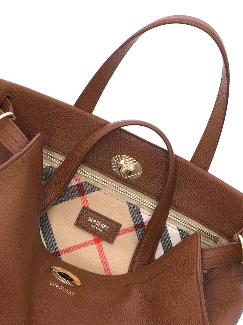 Burberry Brown Small Tote Bag