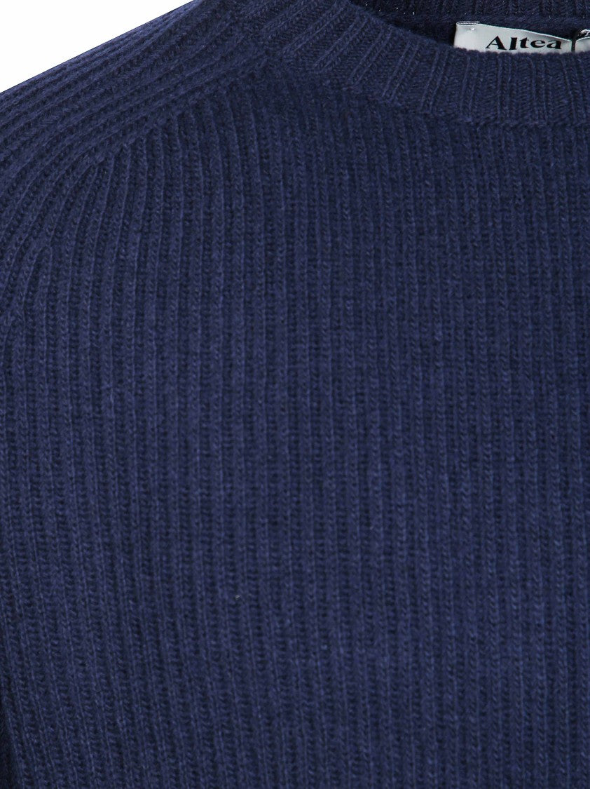 Altea Ribbed Crewneck Wool Sweater