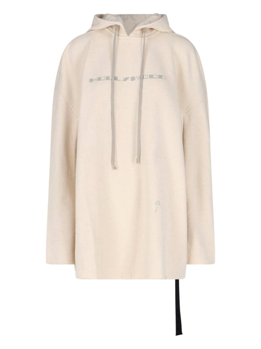 Drkshdw By Rick Owens Hollywood' Hoodie – Cream