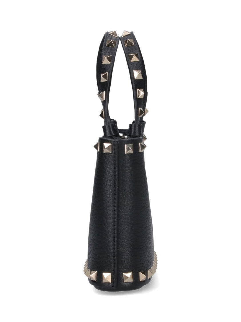 Valentino Garavani Mini Tote Bag "Rockstud" – Black