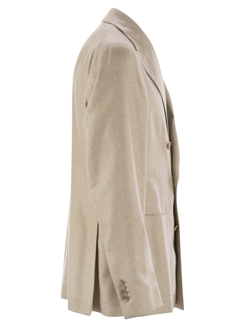 Tagliatore Double-Breasted Silk Jacket