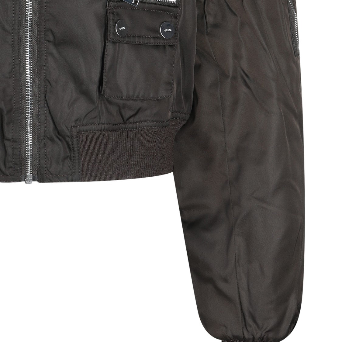 Ganni Cropped Black Jacket