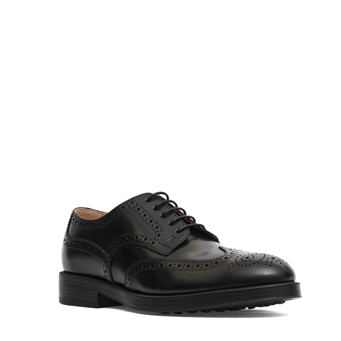 Tod's Black Lace-Up With Holes