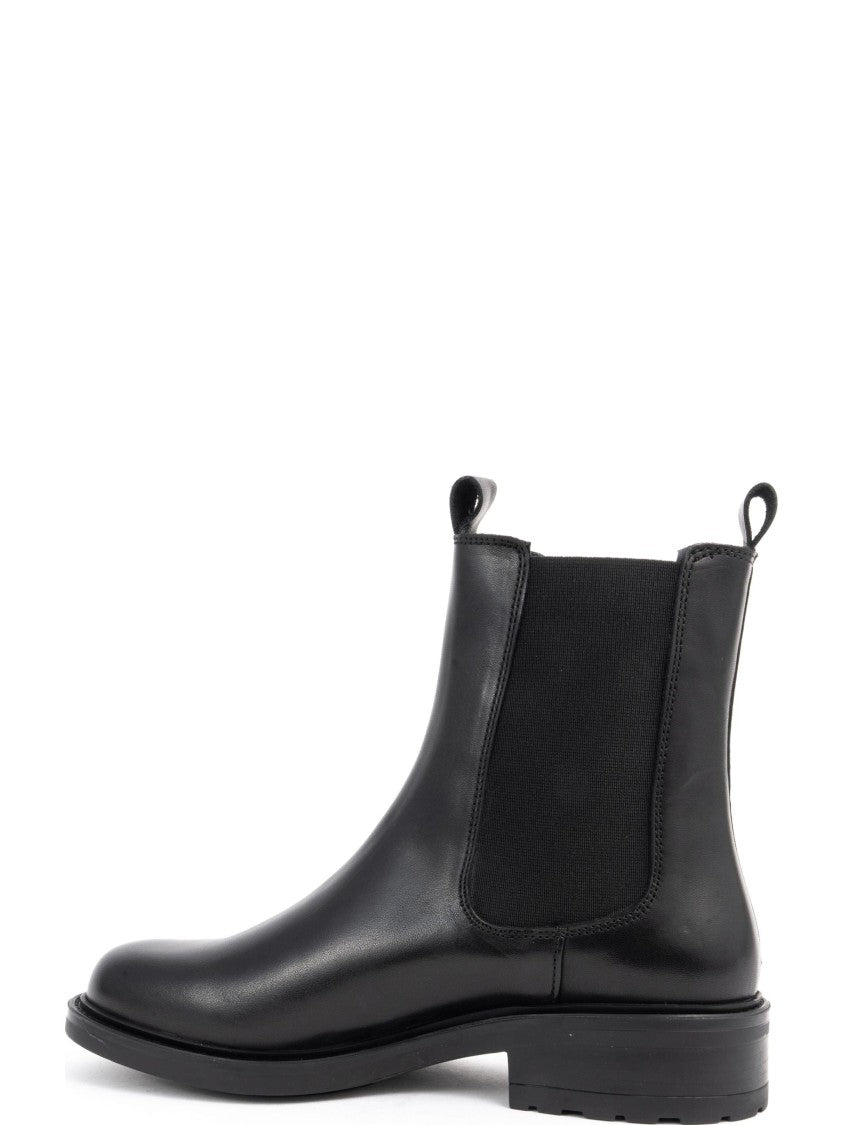 Sergio Moretti Ankle Boots With Elastic Side Panels