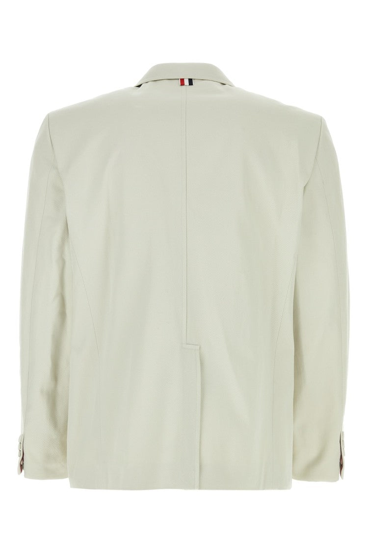 Thom Browne Chalk Cotton Blazer