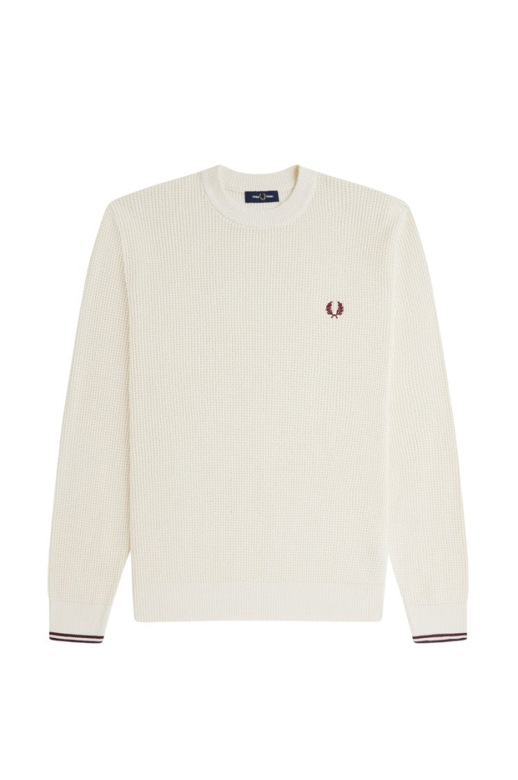 Fred Perry Lightweight Embossed Knit Sweater