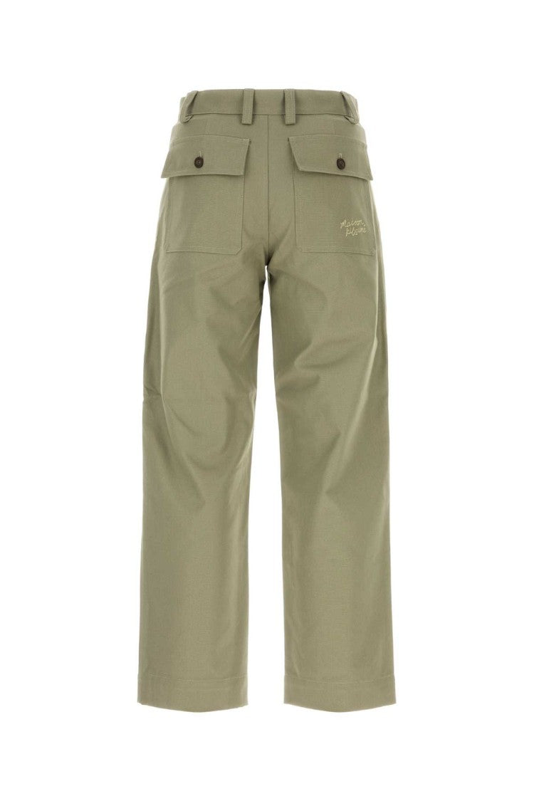 Maison Kitsuné Sage Green Cotton Pant