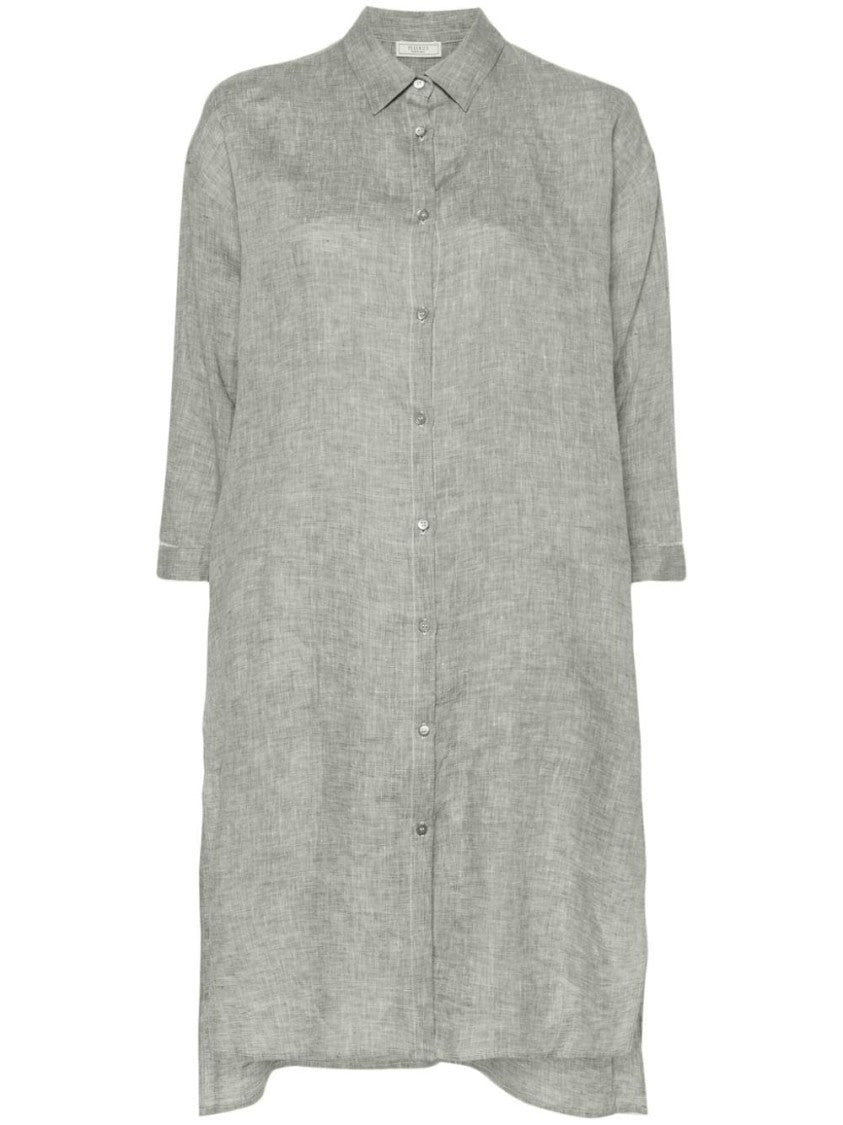 Peserico Bead-Detail Linen Shirt