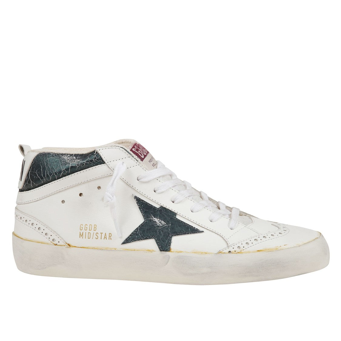 Golden Goose White Perforated Leather Sneakers
