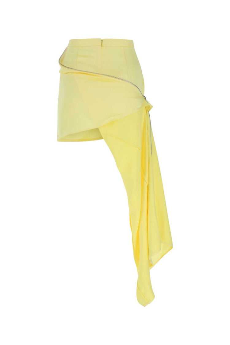 J. W. Anderson Pastel Yellow Satin Mini Skirt