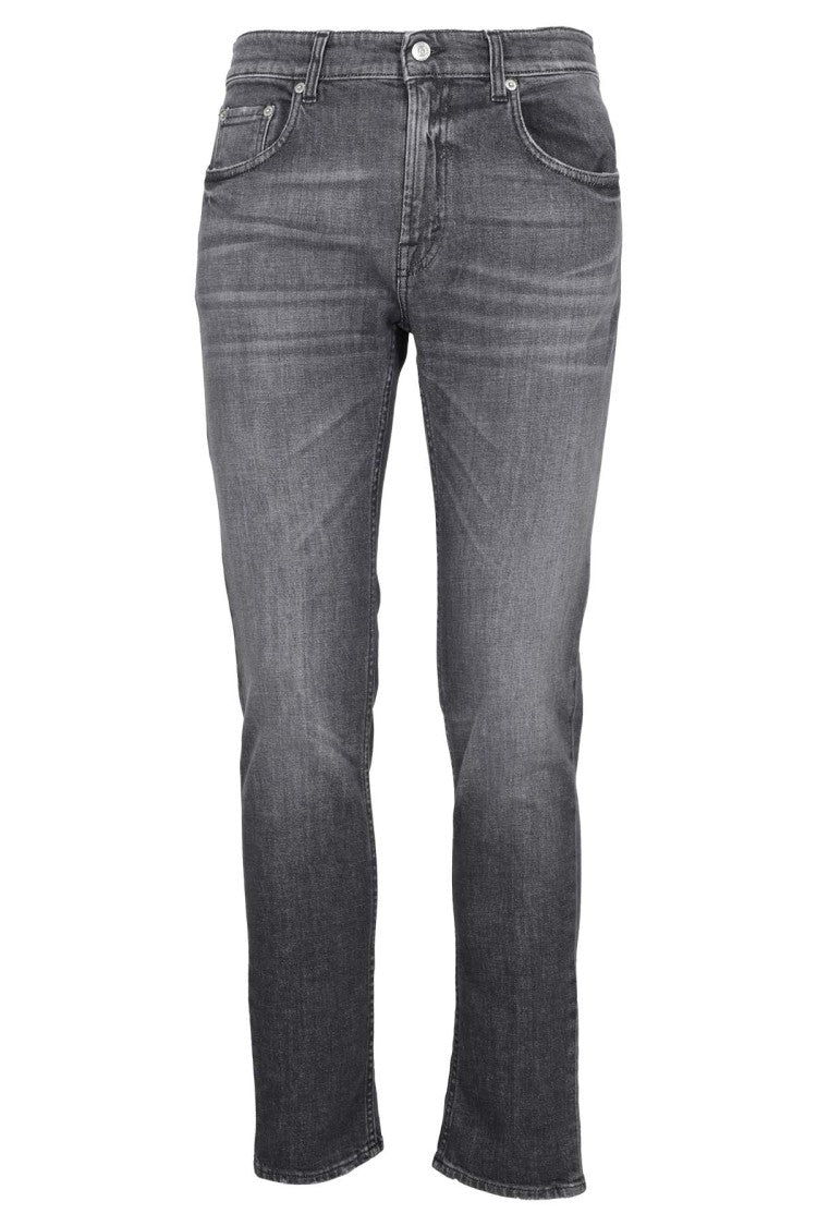 Department Five Slim-Fit Dark Grey Denim Jeans