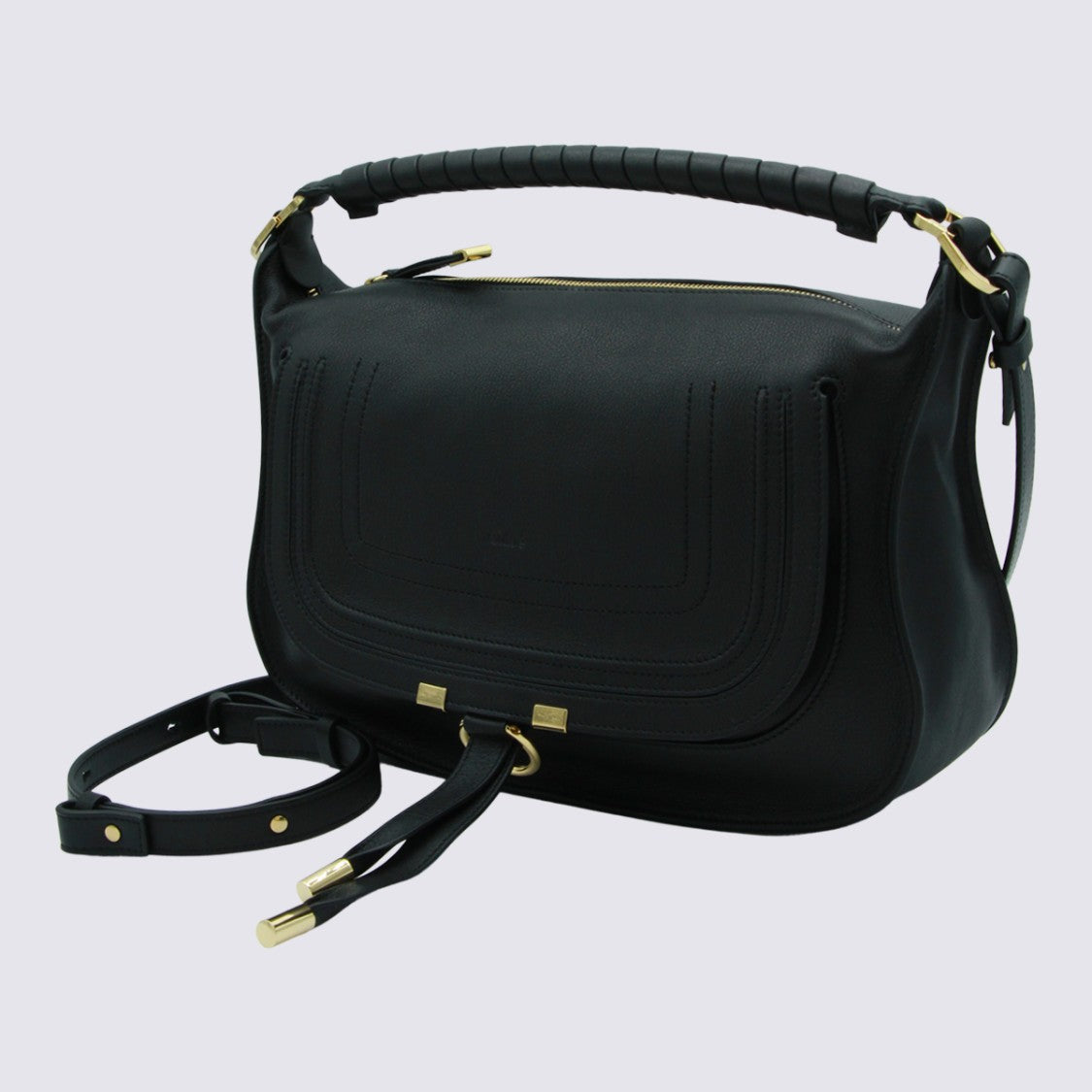Chloé Structured Handbag With Curved Silhouette And Gold-Tone Accents