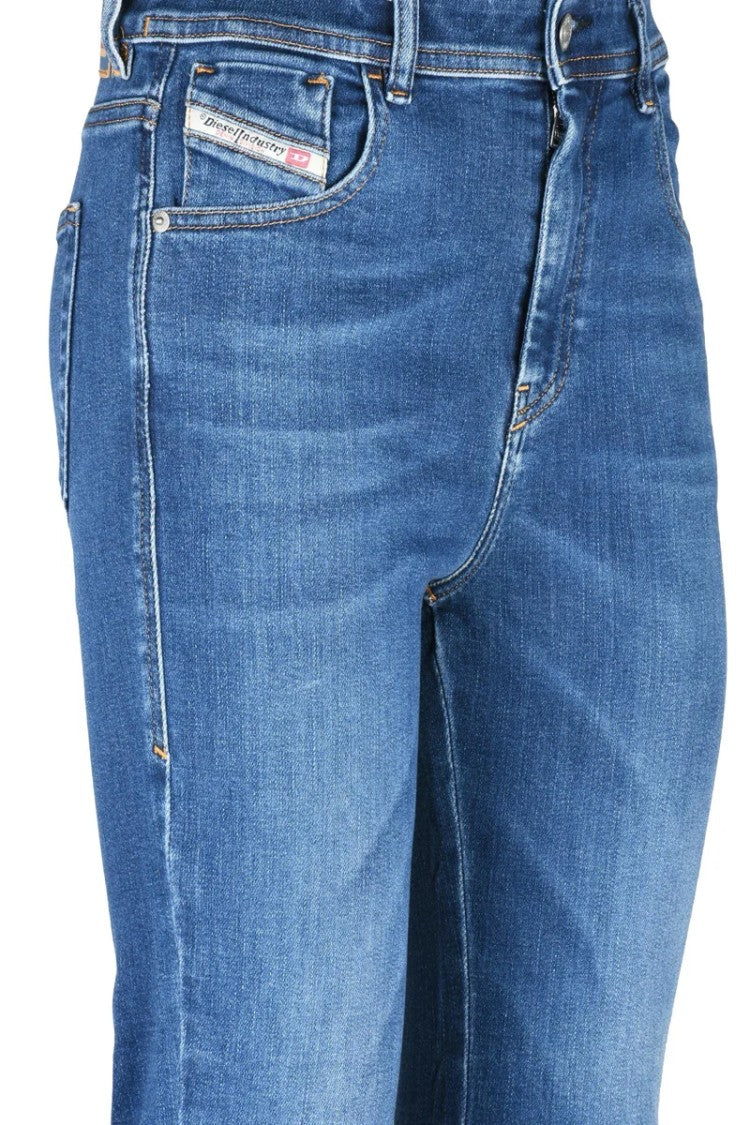 Diesel Blue Cotton Modal Elastomultiester Elastane Women's Jeans