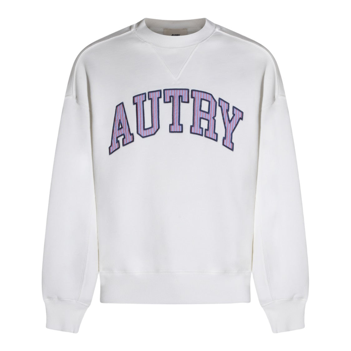Autry Relaxed Fit White Crewneck Sweatshirt