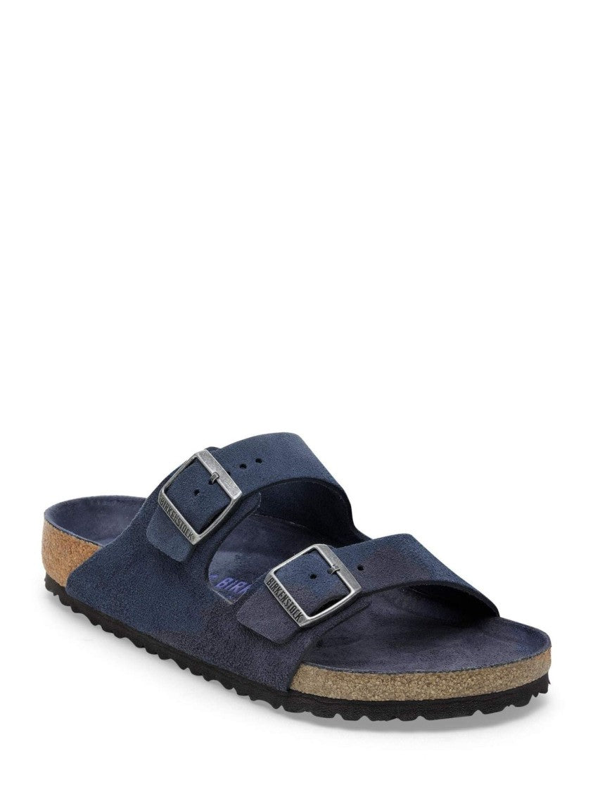Birkenstock Navy Blue Arizona Strap Slides