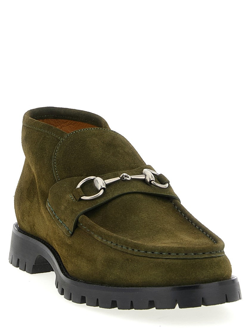Gucci Horsebit Ankle Boots